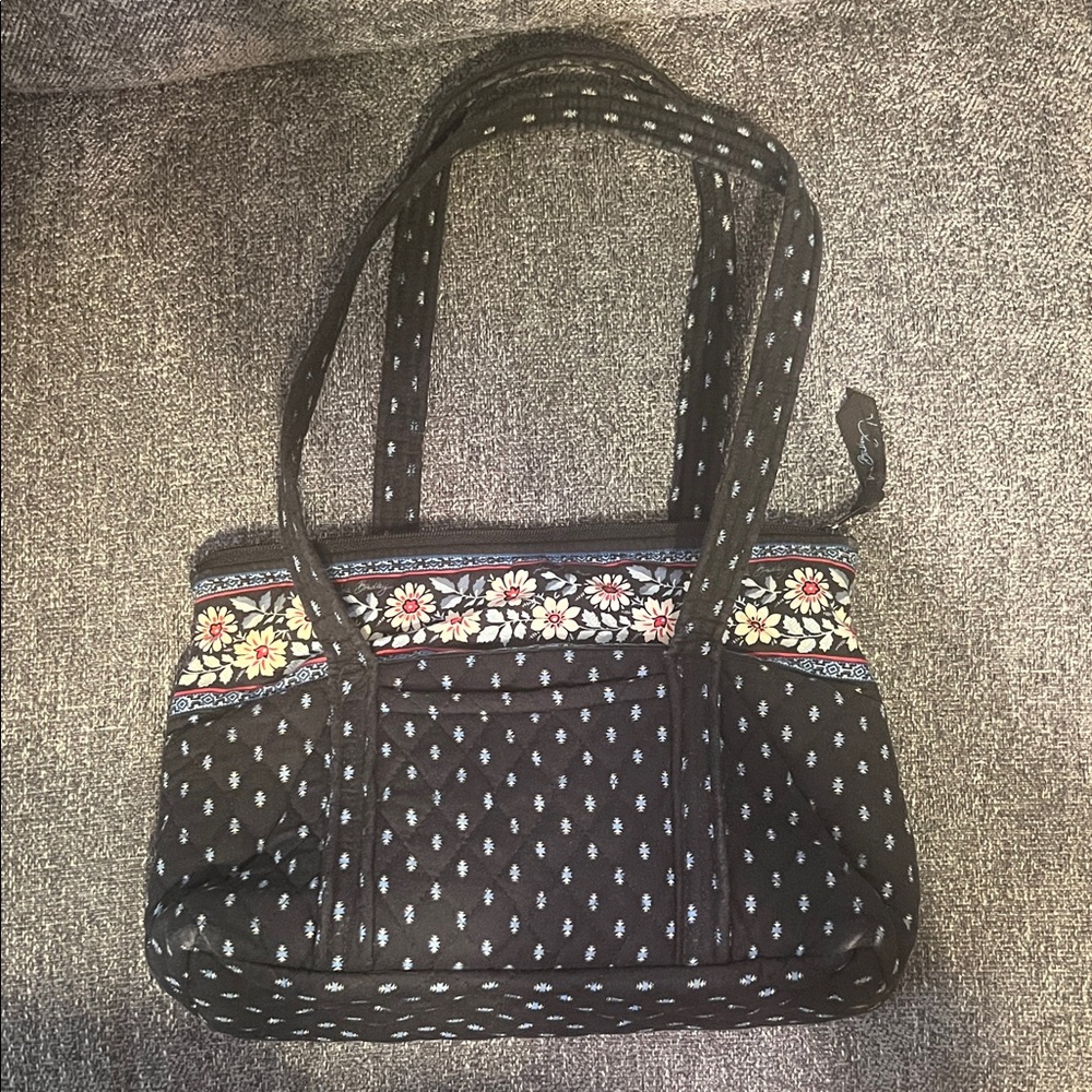 Vera Bradley Black Floral Shoulder Bag